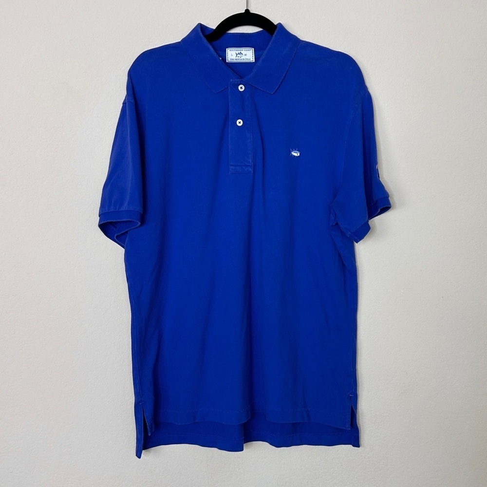 Southern Tide Men’s The Skipjack Polo | Size Large | Kansas Jayhawks Logo